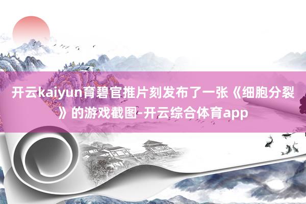 开云kaiyun育碧官推片刻发布了一张《细胞分裂》的游戏截图-开云综合体育app