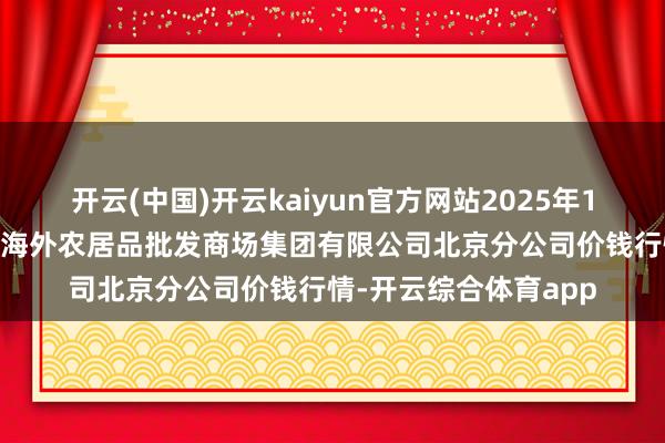 开云(中国)开云kaiyun官方网站2025年1月24日北京